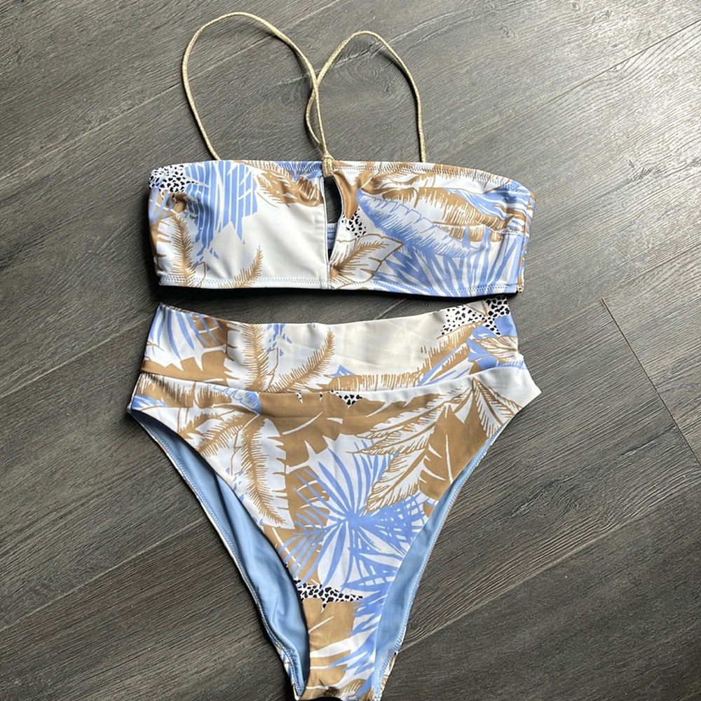 Aerie high waisted 2 piece bathing suit